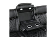 Homelegance - Fairway Power Double Reclining Sofa with Center Drop-Down Cup Holders - 9516BLK-3PWH - GreatFurnitureDeal