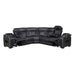 Homelegance - Fairway 3-Piece Power Reclining Sectional with Left Side Console in Black - 9516BLKS*32LCN3RPWH - GreatFurnitureDeal