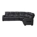 Homelegance - Fairway 3-Piece Power Reclining Sectional with Right Side Console in Black - 9516BLKS*33L2RCNPWH - GreatFurnitureDeal