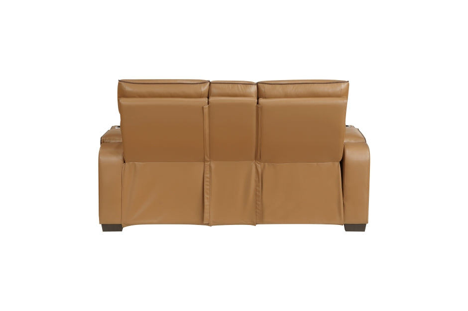 Homelegance - Fairway 2 Piece Power Double Reclining Sofa Set - 9516BRW*2PWH - GreatFurnitureDeal