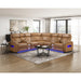 Homelegance - Fairway 3 Piece Power Reclining Sectional with Consoles in Brown - 9516BRWS*32LCN2RCNPWH - GreatFurnitureDeal