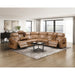 Homelegance - Fairway 3 Piece Power Reclining Sectional with Right Side Console in Brown - 9516BRWS*33L2RCNPWH - GreatFurnitureDeal