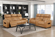 Homelegance - Fairway 2 Piece Power Double Reclining Sofa Set - 9516BRW*2PWH - GreatFurnitureDeal