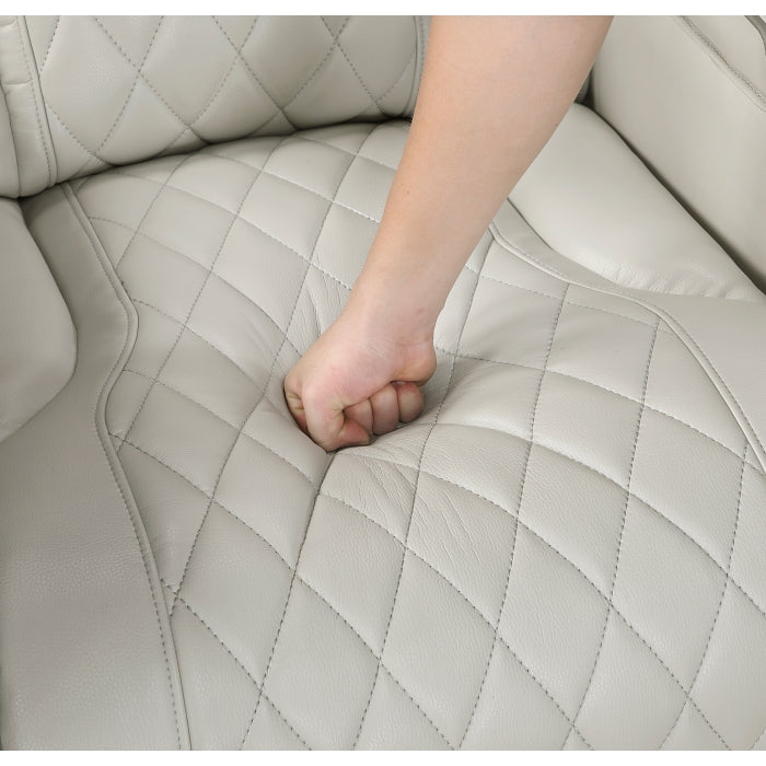 Homelegance - Fairway 3-Piece Power Reclining Sectional with Center Drop-Down Cup Holders in Taupe - 9516TPES*33L3RPWH - GreatFurnitureDeal