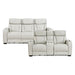 Homelegance - Fairway Power Double Reclining Sofa with Center Drop-Down Cup Holders - 9516TPE-3PWH - GreatFurnitureDeal