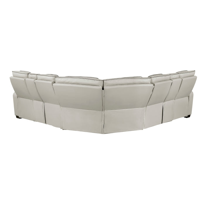 Homelegance - Fairway 3-Piece Power Reclining Sectional in Taupe - 9516TPES*32LCN2RCNPWH - GreatFurnitureDeal