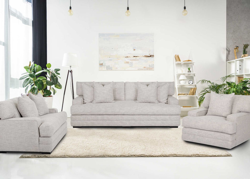 Franklin Furniture - Serene Loveseat in Merino Nickel - 95120-NICKEL