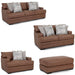 Franklin Furniture - 953 Regent 4 Piece Living Room Set in Saddle - 95340-SADDLE-4SET - GreatFurnitureDeal