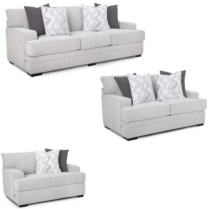 Franklin Furniture - 953 Stella 3 Piece Living Room Set in Stella Pepper - 95340-PEPPER-3SET - GreatFurnitureDeal