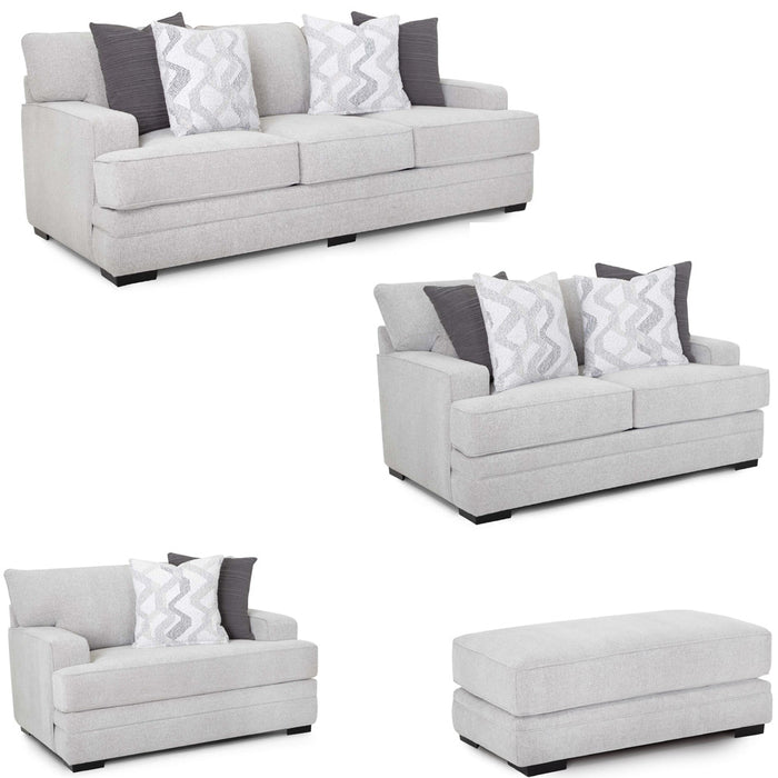 Franklin Furniture - 953 Stella 4 Piece Living Room Set in Stella Pepper - 95340-PEPPER-4SET - GreatFurnitureDeal