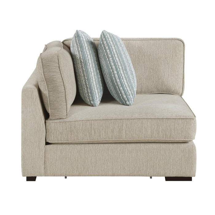 Homelegance - Mila 4-Piece Sectional Sofa in Pewter - 9535PT*41L1R - GreatFurnitureDeal