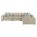 Homelegance - Mila 4-Piece Sectional Sofa in Pewter - 9535PT*41L1R - GreatFurnitureDeal