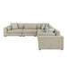 Homelegance - Mila 5-Piece Sectional Sofa in Beige - 9535PT*51L1R - GreatFurnitureDeal