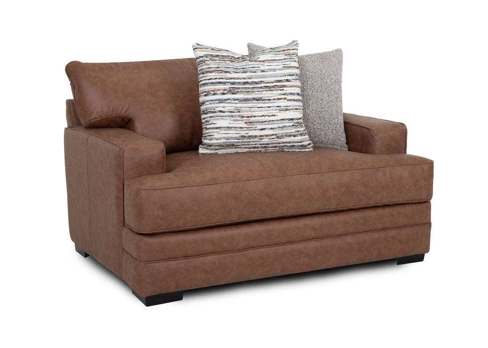 Franklin Furniture - 953 Regent Chair with Matching Ottoman in Saddle - 95388-318-SADDLE - GreatFurnitureDeal