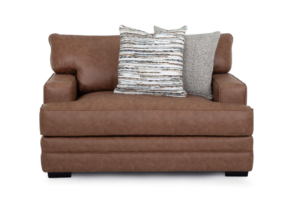 Franklin Furniture - 953 Regent Chair with Matching Ottoman in Saddle - 95388-318-SADDLE - GreatFurnitureDeal