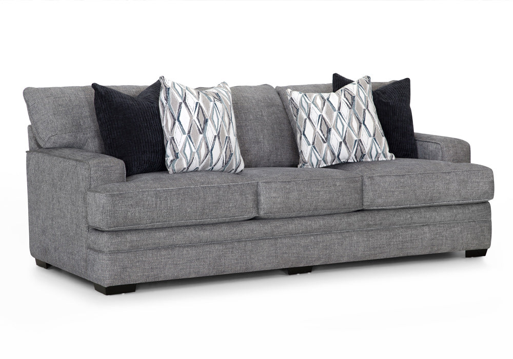 Franklin Furniture - Juno 2 Piece Stationary Sofa Set in Crosby Denim - 95340-20-Crosby Denim