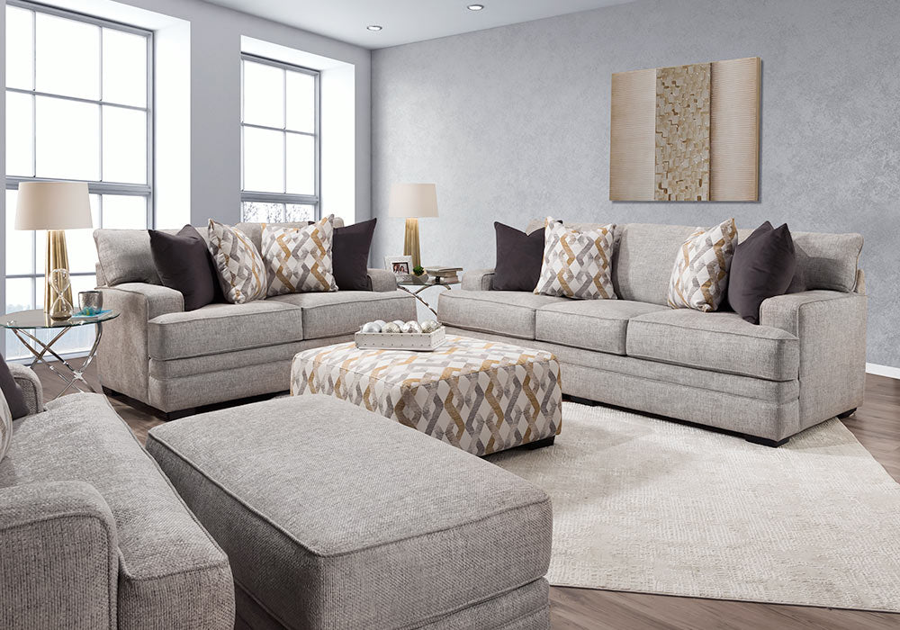 Franklin Furniture - Protege Stationary Sofa in Crosby Dove - 95340 Crosby Dove