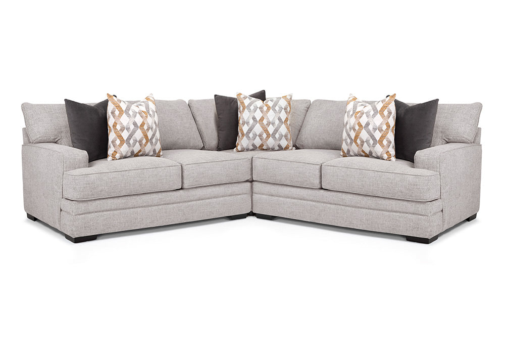 Franklin Furniture - Protege 3 Piece Stationary Sectional Sofa in Crosby Dove - 95359-304-360 Crosby Dove