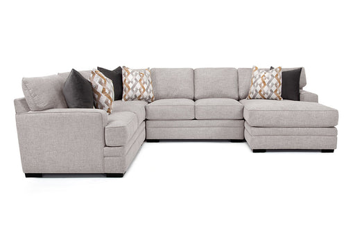 Franklin Furniture - Protege 4 Piece Stationary Sectional Sofa in Crosby Dove - 95359-304-369-386 Crosby Dove - GreatFurnitureDeal