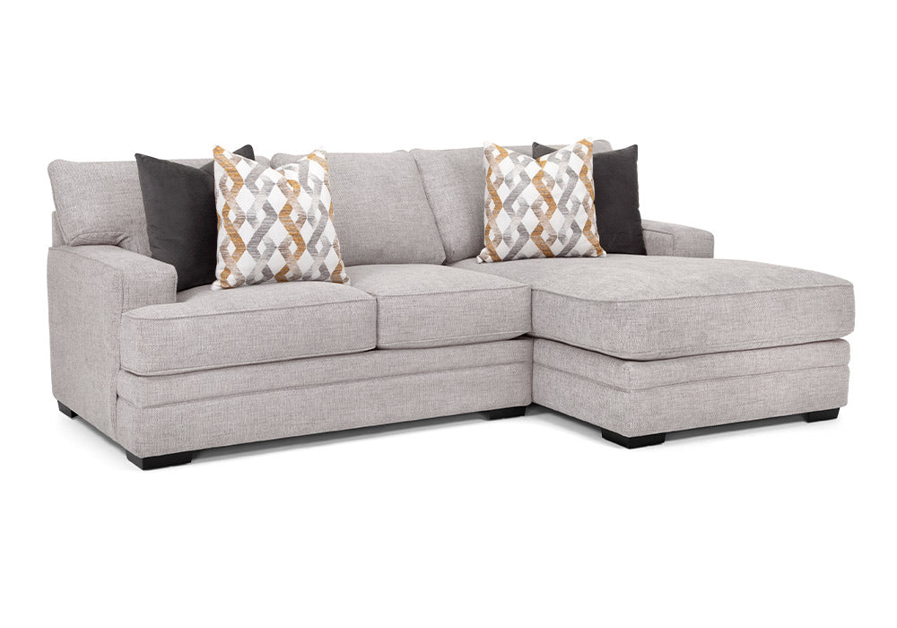 Franklin Furniture - Protege 2 Piece Stationary Sectional Sofa in Crosby Dove - 95359-95386 Crosby Dove