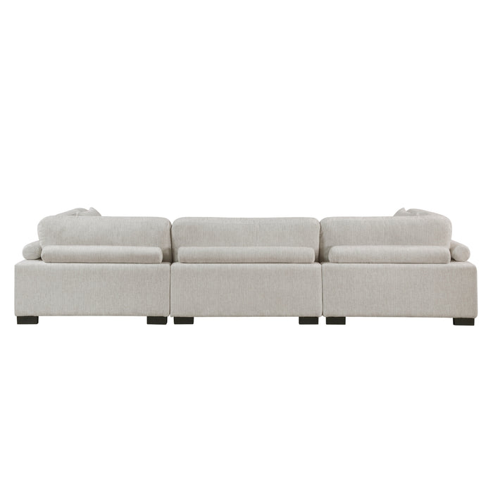 Homelegance - Tinley Sofa in Beige - 9555BEG-3* - GreatFurnitureDeal