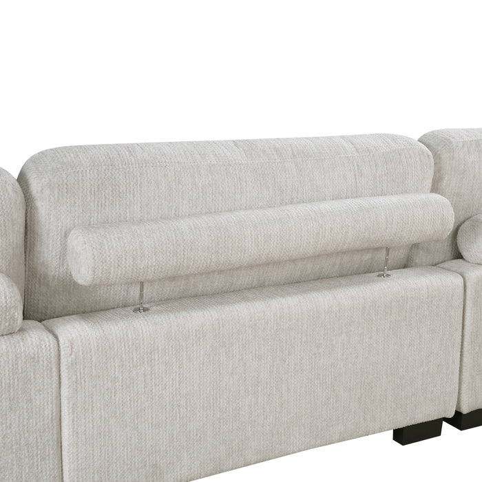 Homelegance - Tinley Sofa in Beige - 9555BEG-3* - GreatFurnitureDeal
