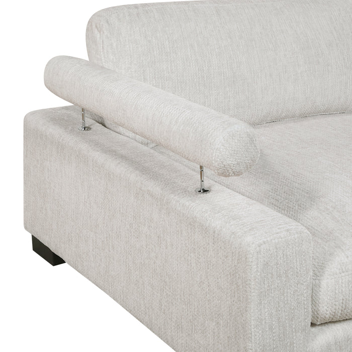 Homelegance - Tinley Sofa in Beige - 9555BEG-3* - GreatFurnitureDeal