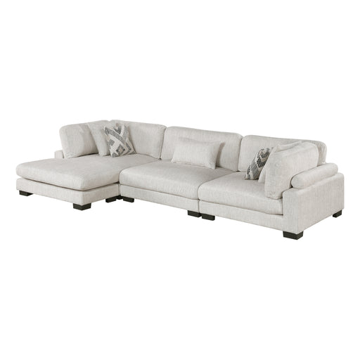 Homelegance - Tinley 3 Piece Modular Sectional with Chaise in Beige - 9555BEG*3CRACVC - GreatFurnitureDeal
