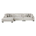 Homelegance - Tinley 3 Piece Modular Sectional with Chaise in Beige - 9555BEG*3CRACVC - GreatFurnitureDeal