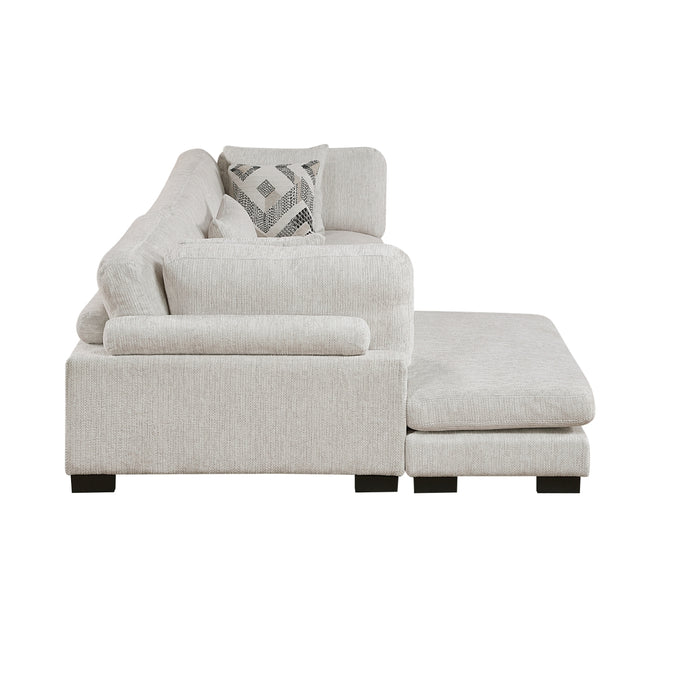 Homelegance - Tinley 3 Piece Modular Sectional with Chaise in Beige - 9555BEG*3CRACVC - GreatFurnitureDeal