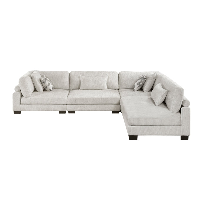 Homelegance - Tinley 4 Piece Modular Sectional in Beige - 9555BEG*42CR2AC - GreatFurnitureDeal