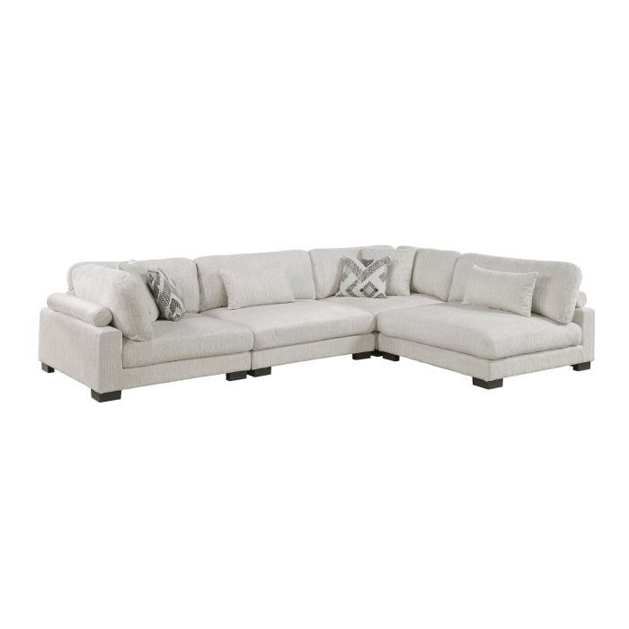 Homelegance - Tinley 4 Piece Modular Sectional in Beige - 9555BEG*42CR2AC - GreatFurnitureDeal