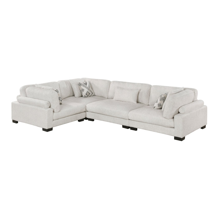 Homelegance - Tinley 4 Piece Modular Sectional in Beige - 9555BEG*43CRAC - GreatFurnitureDeal