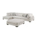 Homelegance - Robstown 4 Piece Modular Sectional with Chaise and Ottoman in Beige - 9555BEG*4CRACVCOT - GreatFurnitureDeal