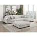 Homelegance - Robstown 4 Piece Modular Sectional with Chaise and Ottoman in Beige - 9555BEG*4CRACVCOT - GreatFurnitureDeal