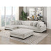 Homelegance - Robstown 4 Piece Modular Sectional with Chaise and Ottoman in Beige - 9555BEG*4CRACVCOT - GreatFurnitureDeal