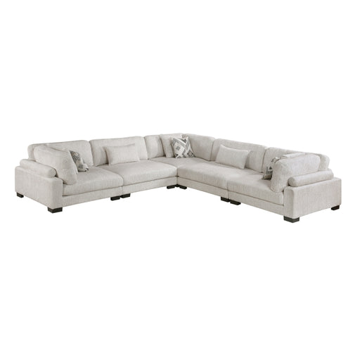 Homelegance - Tinley 5 Piece Modular Sectional in Beige - 9555BEG*53CR2AC - GreatFurnitureDeal
