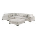 Homelegance - Tinley 5 Piece Modular Sectional with Ottoman in Beige - 9555BEG*53CRACOT - GreatFurnitureDeal