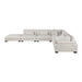Homelegance - Tinley 6 Piece Modular Sectional with Ottoman in Beige - 9555BEG*62CR3ACOT - GreatFurnitureDeal