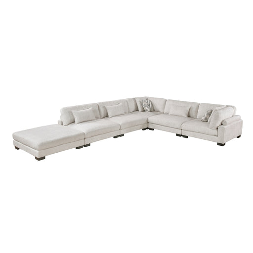 Homelegance - Tinley 6 Piece Modular Sectional with Ottoman in Beige - 9555BEG*62CR3ACOT - GreatFurnitureDeal
