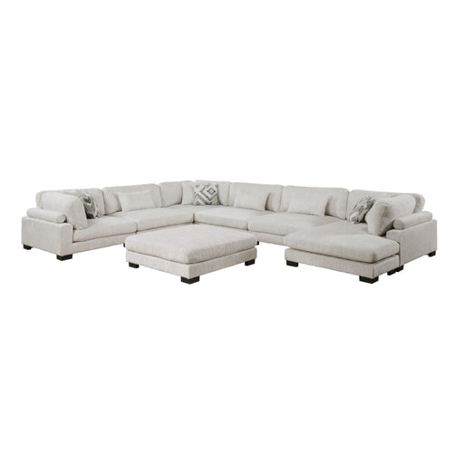 Homelegance - Tinley 7 Piece Modular Sectional with Ottoman in Beige - 9555BEG*72CR3ACVCOT - GreatFurnitureDeal