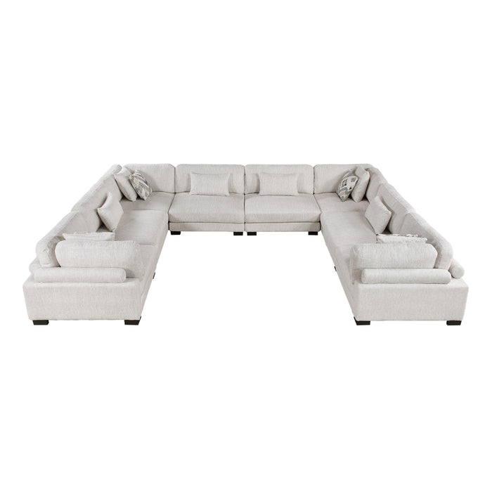 Homelegance - Tinley 8 Piece Modular Sectional in Beige - 9555BEG*84CR4AC - GreatFurnitureDeal