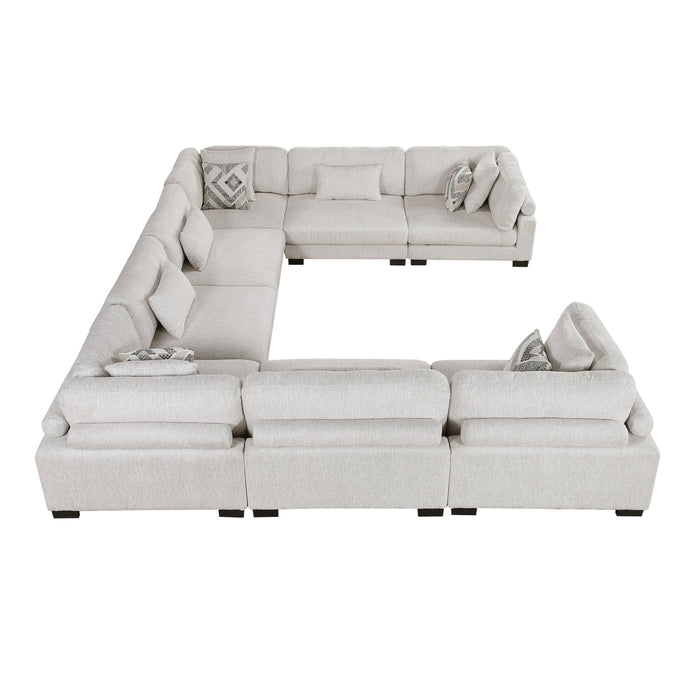 Homelegance - Tinley 8 Piece Modular Sectional in Beige - 9555BEG*84CR4AC - GreatFurnitureDeal