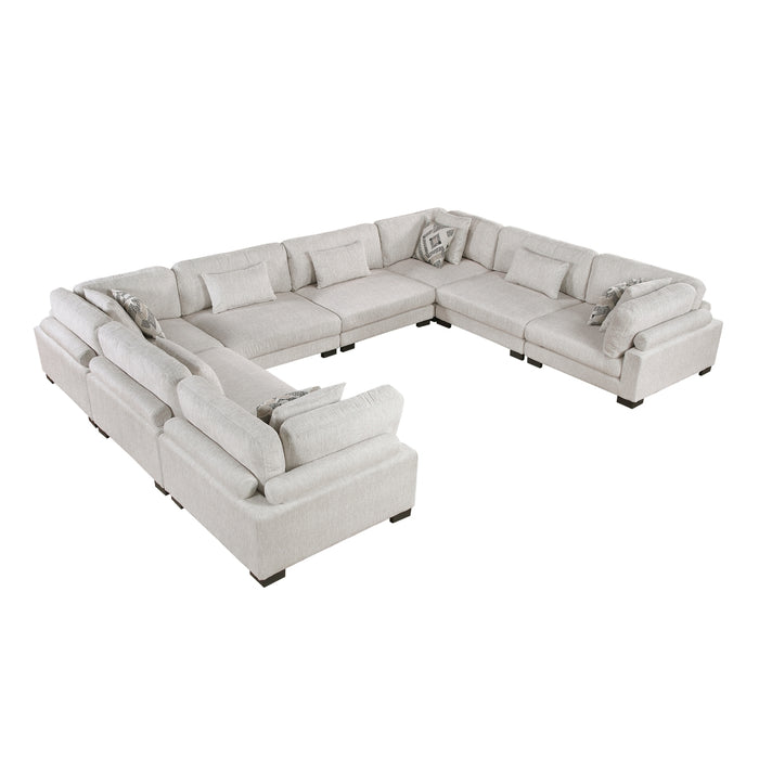 Homelegance - Tinley 8 Piece Modular Sectional in Beige - 9555BEG*84CR4AC - GreatFurnitureDeal