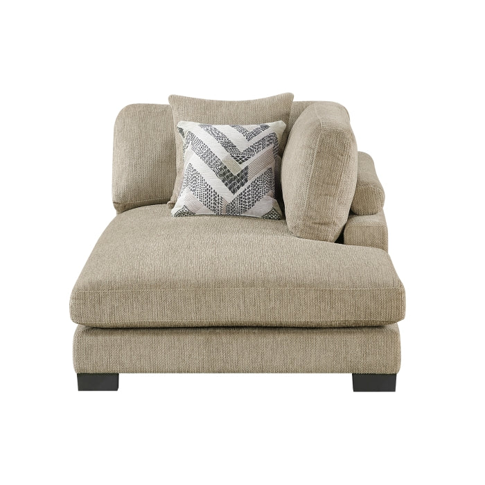 Homelegance - Tinley 4 Piece Modular Sectional with Chaise in Brown - 9555BRW*42AC2VC - GreatFurnitureDeal