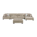 Homelegance - Tinley 5 Piece Modular Sectional in Brown - 9555BRW*5CR2ACVCOT - GreatFurnitureDeal