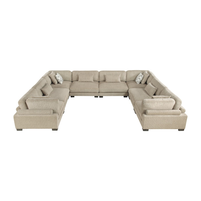Homelegance - Tinley 8 Piece Modular Sectional in Brown - 9555BRW*84CR4AC - GreatFurnitureDeal