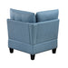 Homelegance - Garren 5 Piece Sectional with Storage and Ottoman in Blue - 9557BUE*5SCOT - GreatFurnitureDeal