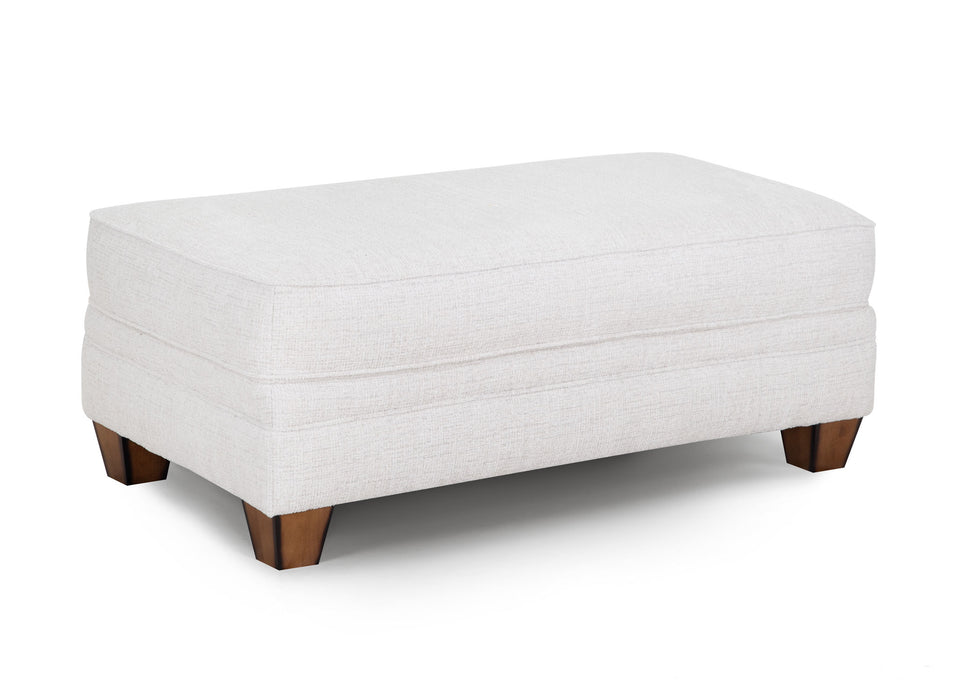Franklin Furniture - 957 Redcliffe Matching Ottoman for Chair and a Half in Serena Cotton - 95718-COTTON