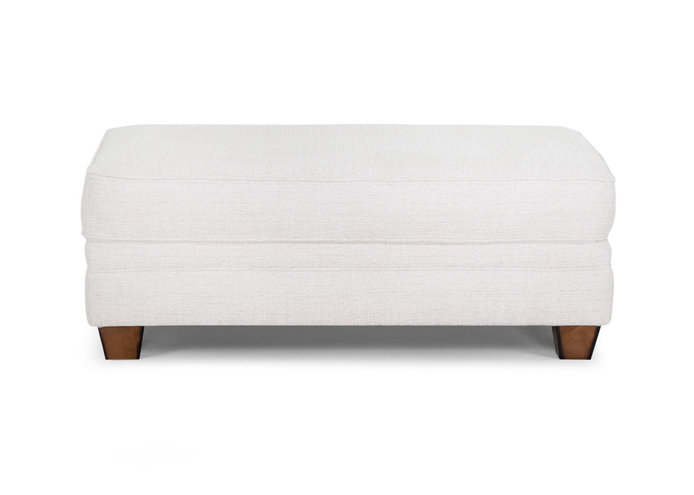 Franklin Furniture - 957 Redcliffe Chair and a Half with Matching Ottoman in Serena Cotton - 95788-95718-COTTON
